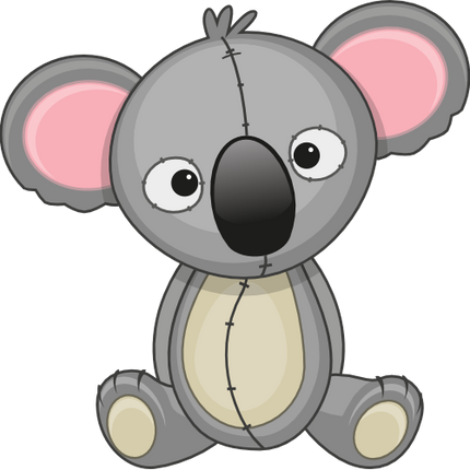 (s133-21-F) Cute Cartoon Koala