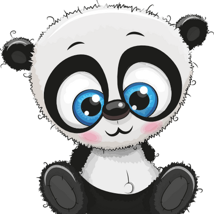 (s133-22-A) Cute Cartoon Panda