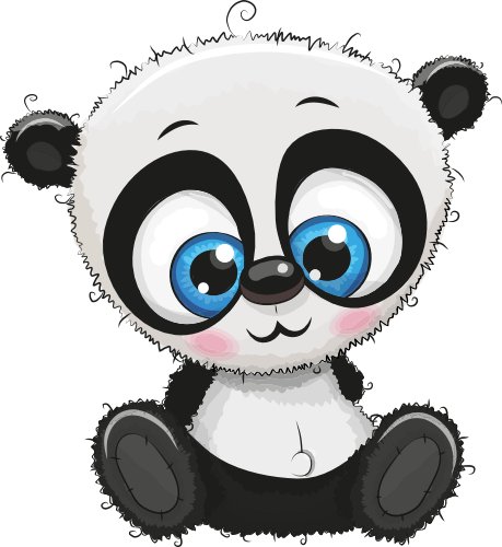(s133-22-A) Cute Cartoon Panda