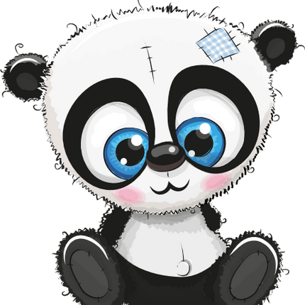 (s133-22-B) Cute Cartoon Panda