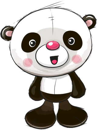 (s133-22-E) Cute Cartoon Panda