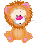 (s133-23-B) Cute Cartoon Lion