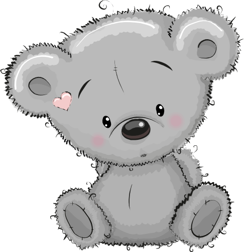 (s133-25-B) Cute Cartoon Teddy Bear