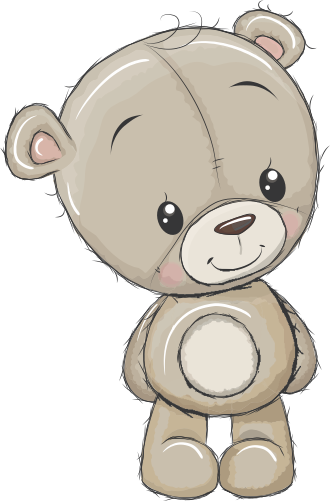 (s133-25-C) Cute Cartoon Teddy Bear