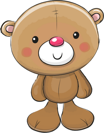 (s133-25-D) Cute Cartoon Teddy Bear