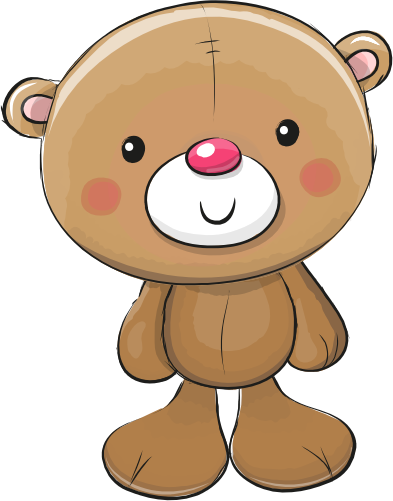 (s133-25-D) Cute Cartoon Teddy Bear