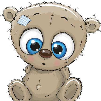 (s133-25-F) Cute Cartoon Teddy Bear