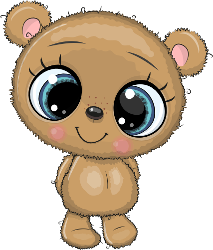 (s133-25-H) Cute Cartoon Teddy Bear