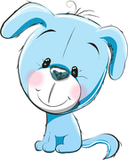 (s133-27-1G) Cute Cartoon Puppy Dog
