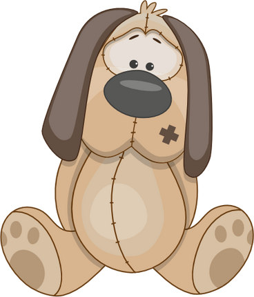 (s133-27-1H) Cute Cartoon Puppy Dog