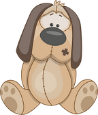 (s133-27-1H) Cute Cartoon Puppy Dog