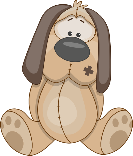 (s133-27-1H) Cute Cartoon Puppy Dog