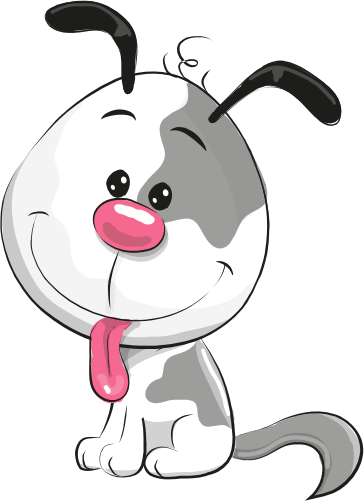 (s133-27-1I) Cute Cartoon Puppy Dog