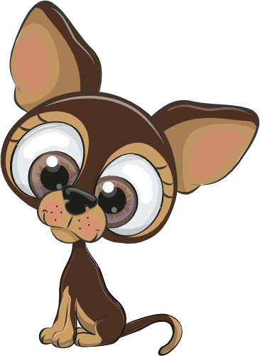 (s133-27-1U) Cute Cartoon Chihuahua
