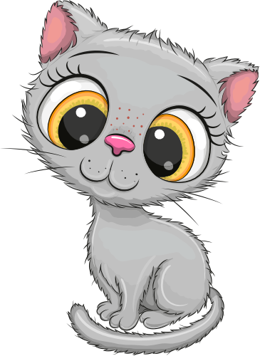 (s133-28-G) Cute Cartoon Cat Kitten