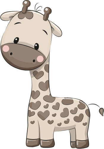 (s133-03-C) Cute Cartoon Giraffe
