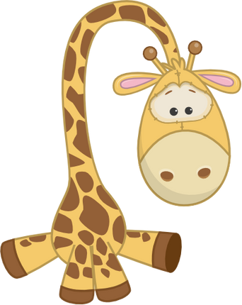 (s133-03-E) Cute Cartoon Giraffe