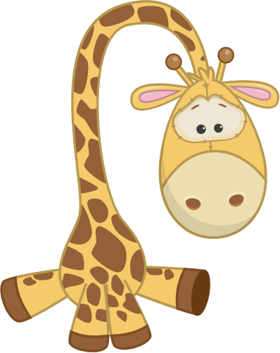 (s133-03-E) Cute Cartoon Giraffe