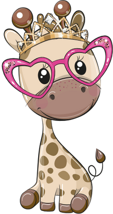 (s133-03-J) Cute Cartoon Giraffe Tiara Glasses