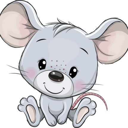 (s133-05-K) Cute Cartoon Mouse