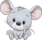 (s133-05-K) Cute Cartoon Mouse