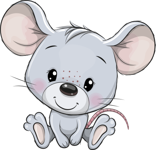 (s133-05-K) Cute Cartoon Mouse