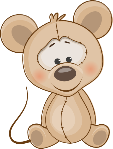 (s133-05-M) Cute Cartoon Mouse