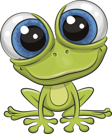 (s133-06-A) Cute Cartoon Frog