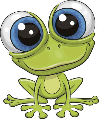 (s133-06-A) Cute Cartoon Frog