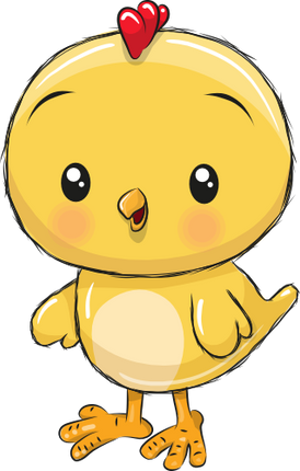 (s133-07-A) Cute Cartoon Bird Chick