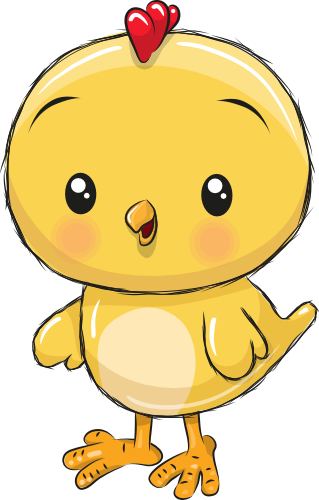 (s133-07-A) Cute Cartoon Bird Chick