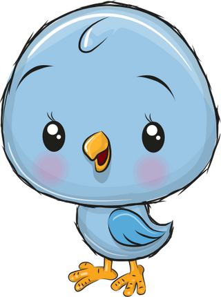 (s133-07-F) Cute Cartoon Bird Chick