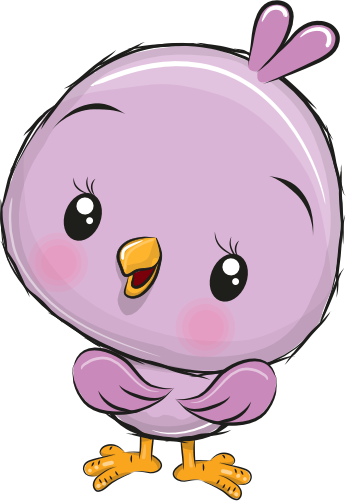(s133-07-G) Cute Cartoon Bird Chick