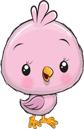 (s133-07-H) Cute Cartoon Bird Chick