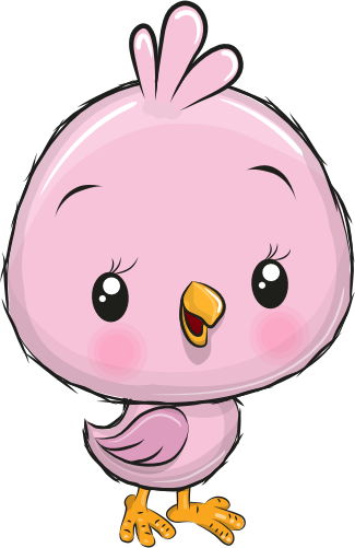 (s133-07-H) Cute Cartoon Bird Chick