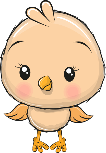 (s133-07-I) Cute Cartoon Bird Chick