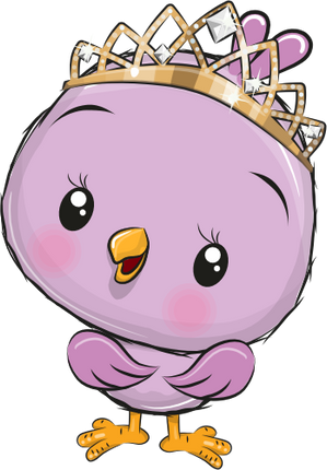 (s133-07-K) Cute Cartoon Bird Chick Tiara