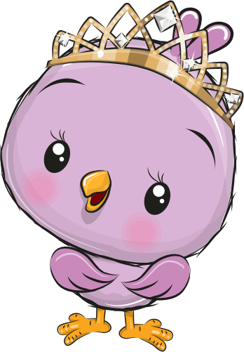 (s133-07-K) Cute Cartoon Bird Chick Tiara
