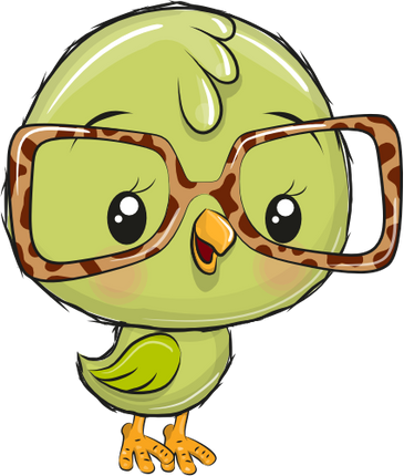 (s133-07-L) Cute Cartoon Bird Chick Glasses
