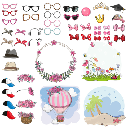 (s133-13-C) Cute Cartoon Cow