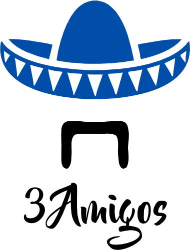 (s138-B) 3 Amigos Sombrero
