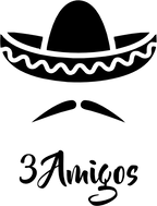 (s138-C) 3 Amigos Sombrero