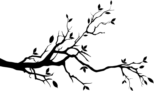 (139-A) Tree Branch Silhouette
