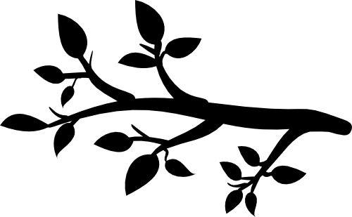 (s139-C) Tree Branch Silhouette