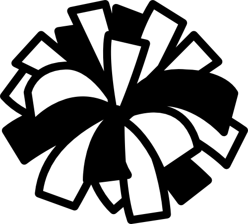 (140-01-Z) Cheer Pom-Pom Iron-On Transfer