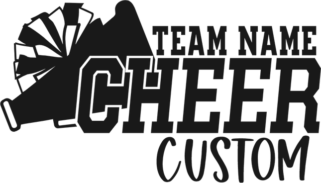 (s140-05-E) Team Name Cheer Family Custom Text