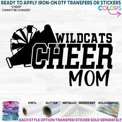 (s140-5E) Team Name Cheer Mom Family Custom Text