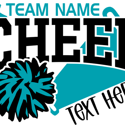 (140-05-F) Cheer Custom Team Iron-On Transfer