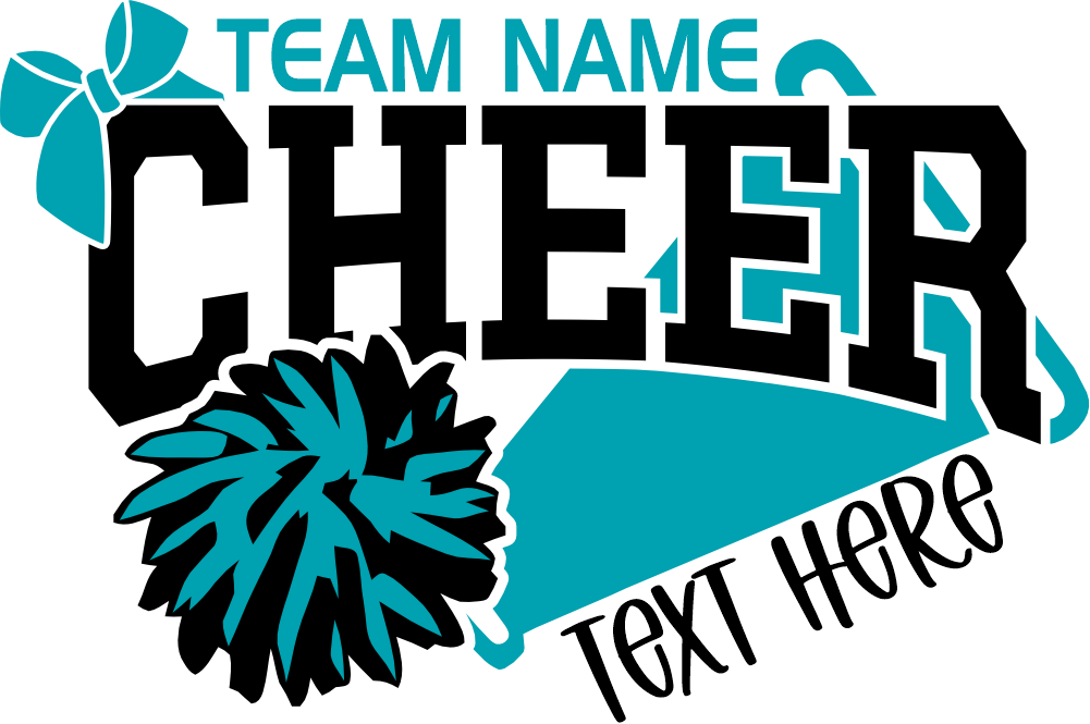 (s140-05-F) Team Name Cheer Family Custom Text