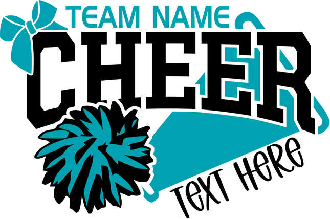 (140-05-F) Cheer Custom Team Iron-On Transfer